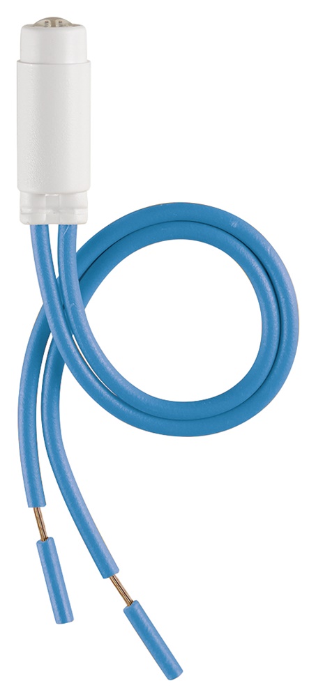 Unità segnalazione LED 250V 0,35W azzurro per lampade incandescenza e alogene