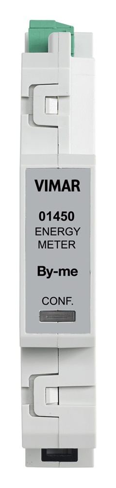 Misuratore energia 3 ingressi sensori toroidali 25W-100kW alimentazione monofase/trifase guida DIN