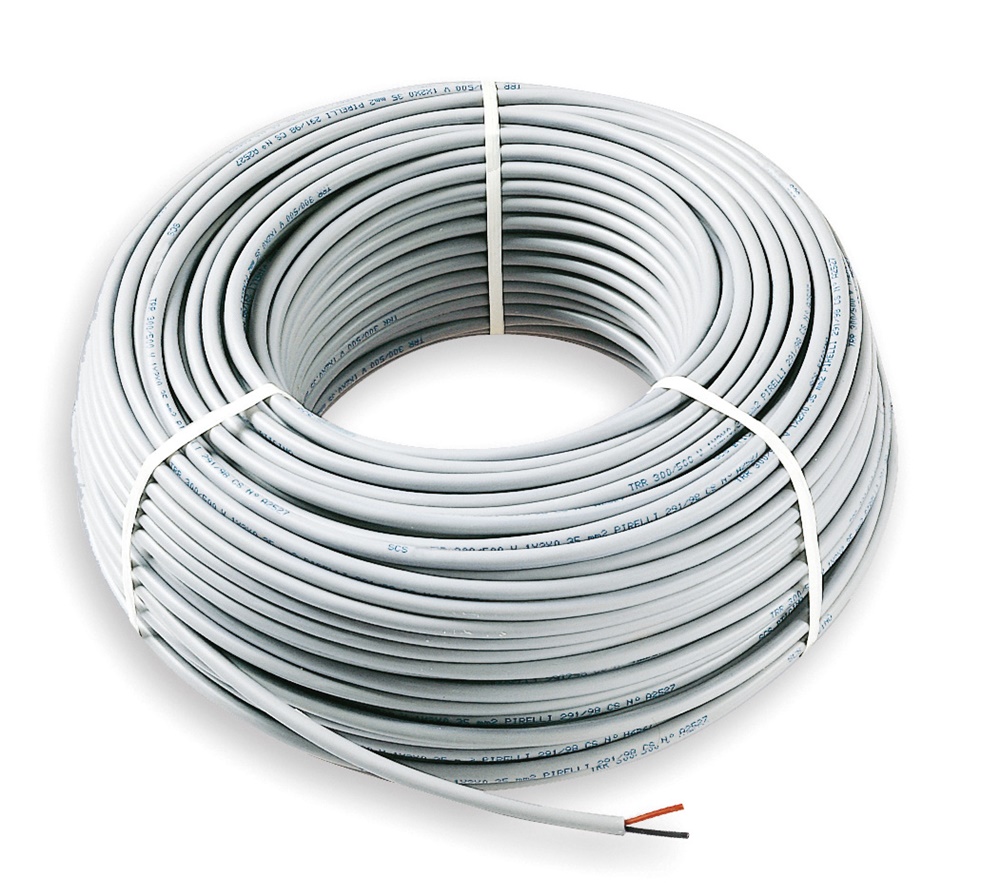 Cavo By-me 2x0,5 mm² LSZH Classe Eca 100m bianco per sistemi Bus elettrici
