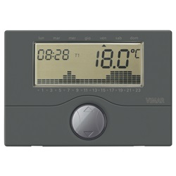 Cronotermostato Vimar a parete antracite  