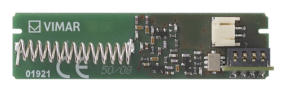 Modulo trasmettitore radiofrequenza connettore contatti a molla per sistemi wireless