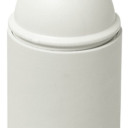 Portalampade E27 raccordo M10x1 con camicia liscia bianco 