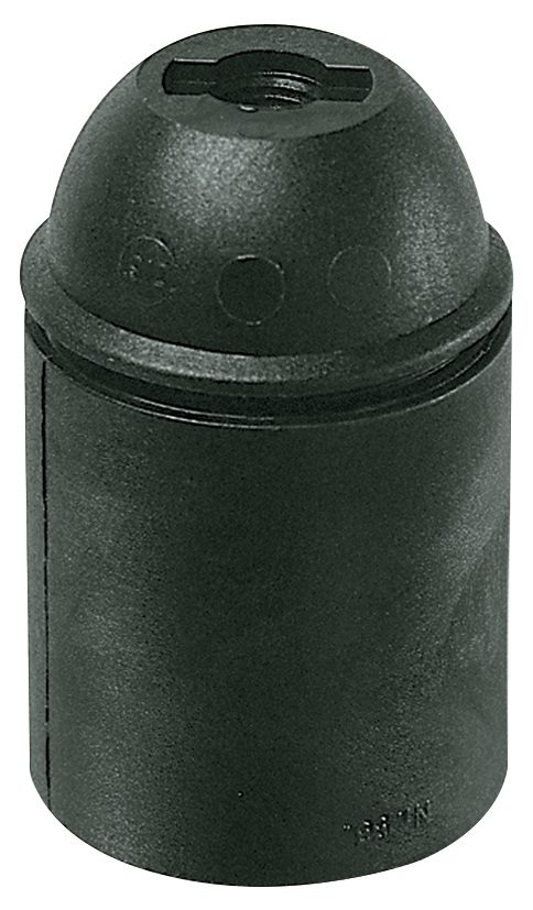 Portalampade E27 Nero