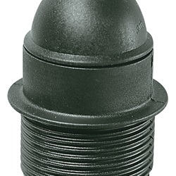 Portalmpd E27 M10x1 cm/pfil. nero 