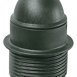 Portalmpd E27 M10x1 cm/pfil. nero 