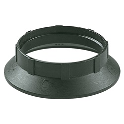 Anello per portalampada E27 nero 