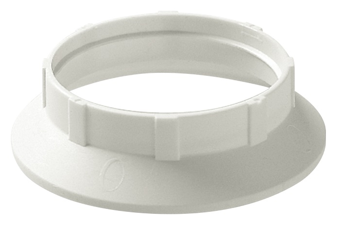 Anello per portalampada E27 bianco 