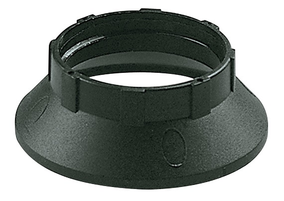 Anello per portalampada E14 nero 