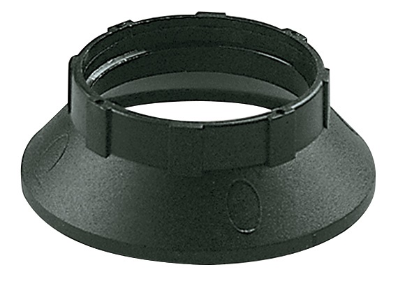 Anello per portalampada E14 nero 