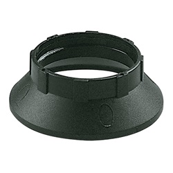 Anello per portalampada E14 nero 