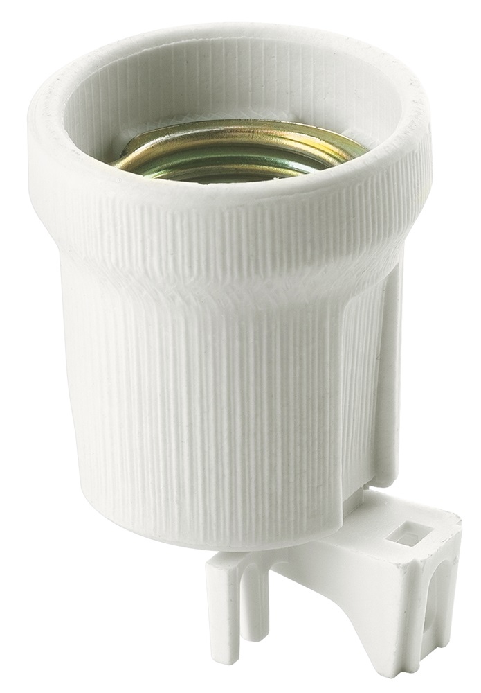 Portalampade E27 con corpo porcellana cilindrico ø 43 mm F/90 isolante 