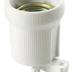 Portalampade E27 con corpo porcellana cilindrico ø 43 mm F/90 isolante 