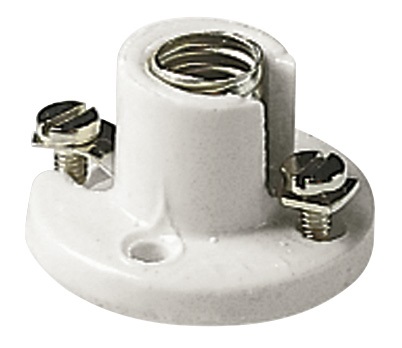 Portalmpd E10 base porcellana bianco 