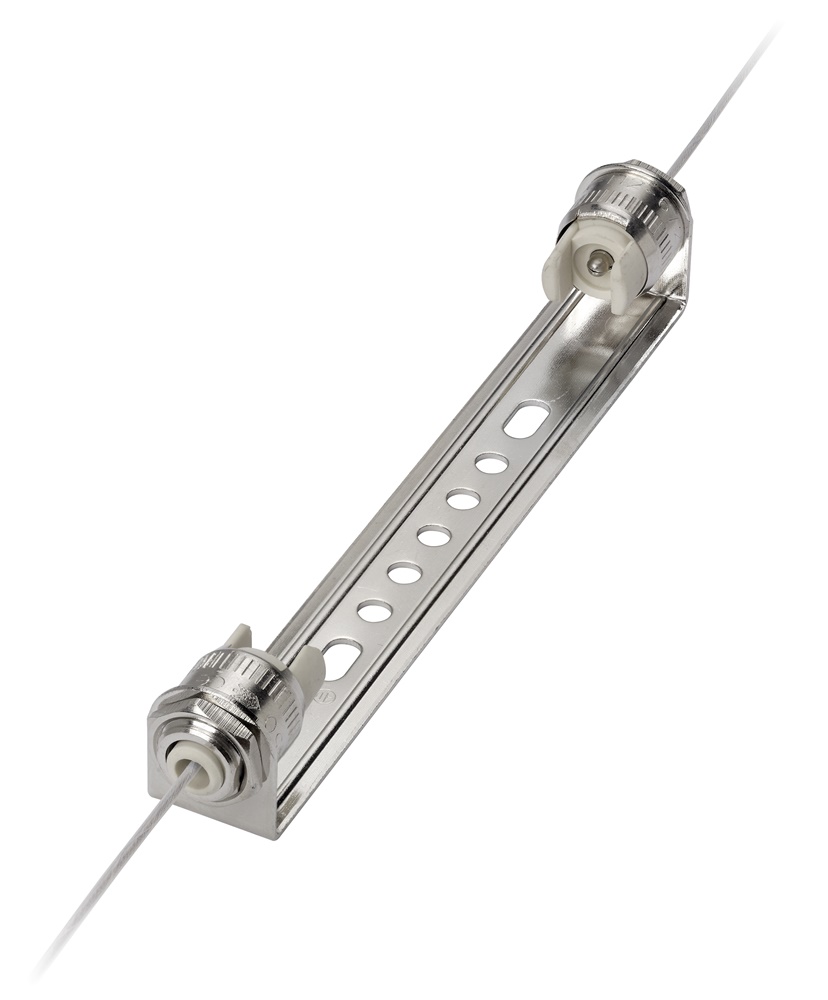 Portalampada alogena cilindrico steatite 6A 250V attacco R7s per lampade 300-500W uso industriale