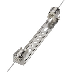 Portalampada alogena cilindrico steatite 6A 250V attacco R7s per lampade 300-500W uso industriale