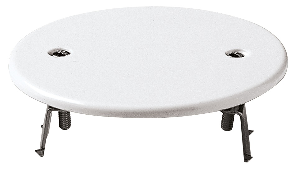 Coperchio rotondo 76 mm con griffe per scatole 55-70 mm bianco urea