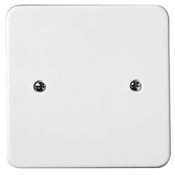 Coperchio quadrato 82x82 mm con griffe per scatole ø 55-70 mm, urea bianco