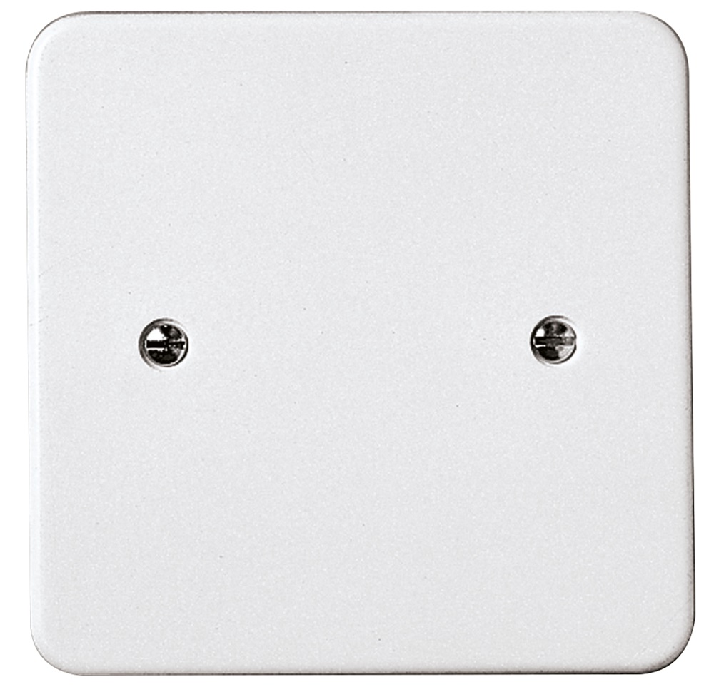 Coperchio quadrato 101x101 mm con griffe per scatole ø 75-85 mm bianco urea