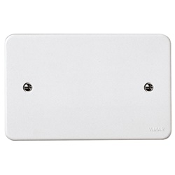 Coperchio rettangolare bianco 3 moduli per scatole da incasso unificate con viti