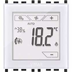 Termostato touch domotico 2M bianco 