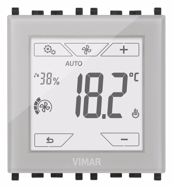 Termostato touch domotico 2M neutro 