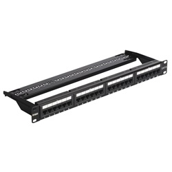Pannello 24 RJ45 Cat6 UTP 1u 