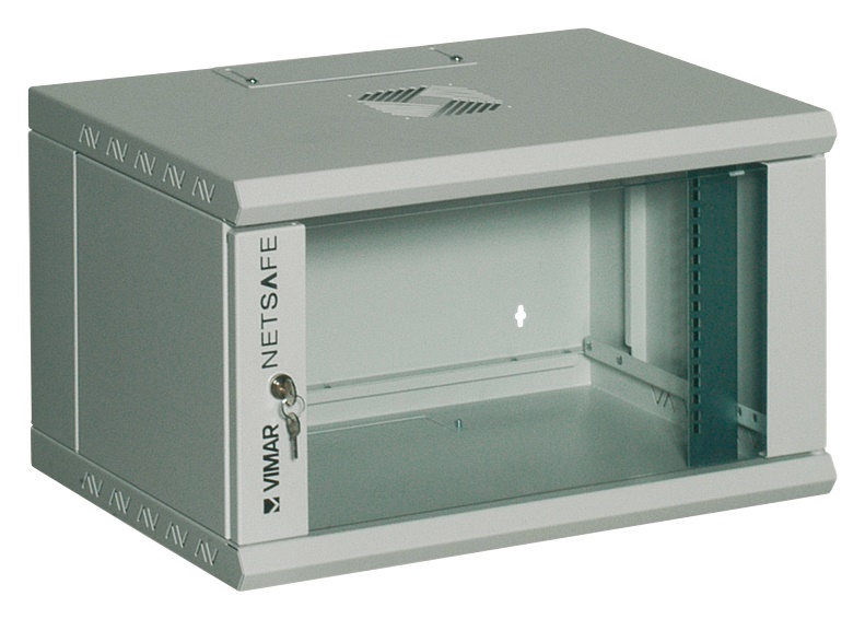 Quadro pannelli 19 6U 600x514x360mm parete RAL 7035 per installazione rack
