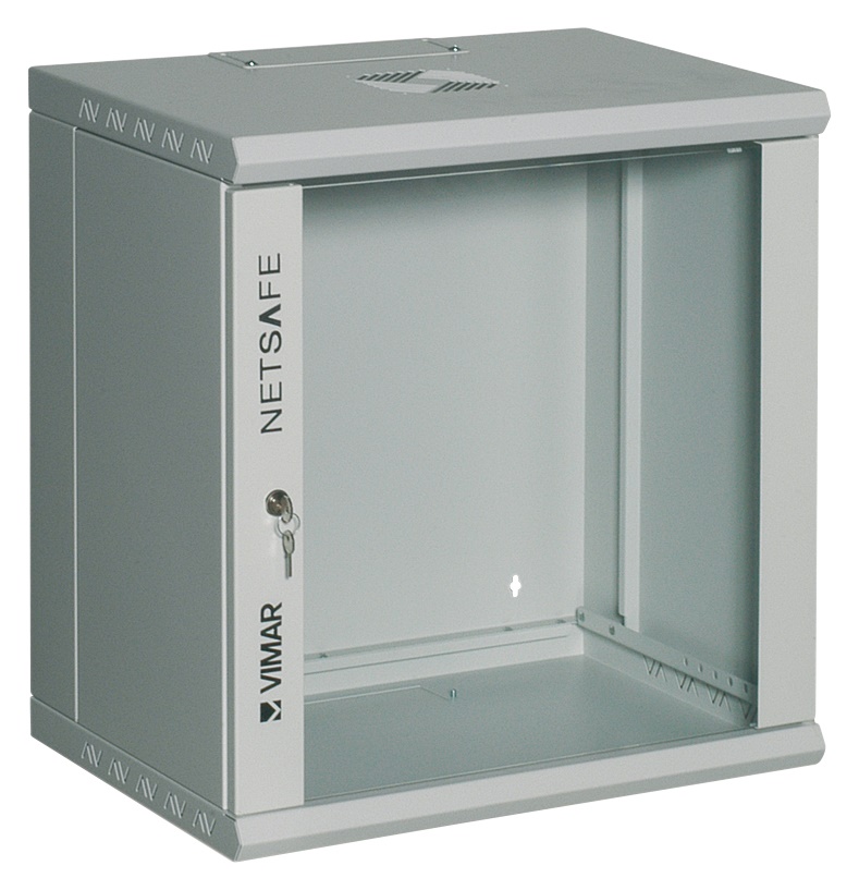 Quadro pannelli 19 12U da parete dimensioni 600x514x626mm RAL 7035