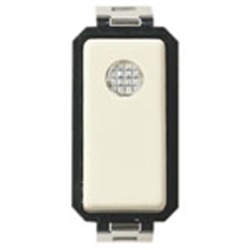 Interruttore 1P 10AX luminoso 250V per segnalazione lampade con alimentatore integrato
