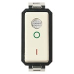 Interruttore 2 poli 16AX luminoso 250V per segnalazione lampade con alimentatore integrato