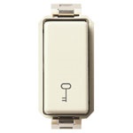 Pulsante 1P NO 10A 250V simbolo chiave per comando elettrico industriale