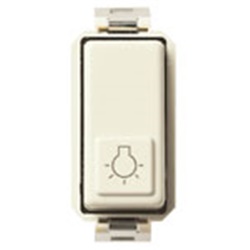 Pulsante 1P NO 10A 250V simbolo luce comando elettrico semplice