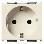 Presa SICURY 2P+T 16A 250V standard tedesco 2 moduli speciali