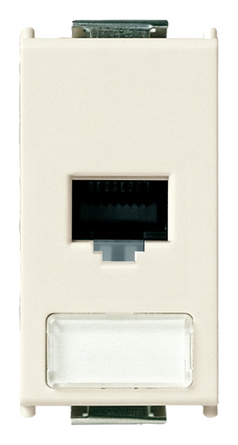 Presa RJ45 Netsafe Cat6 UTP 8 contatti cablaggio universale T568A/B modulo 110