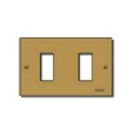 Placca 2M allum. viti bronzo