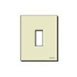 Placca 1M resina scatto avorio 