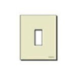 Placca 1 modulo resina avorio scatto per scatole incasso rotonde ø 60 mm