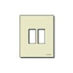 Placca 2M resina scatto avorio 