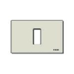 Placca 1M alluminio scatto oro