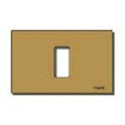 Placca 1M alluminio scatto bronzo