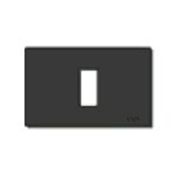 Placca 1M allum. scatto nero 