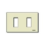 Placca 2M resina scatto avorio 