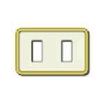 PLACCA 2M RESINA AVORIO-ORIO