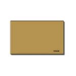 Copriscatola alluminio anodizzato 3 moduli bronzo fissaggio a scatto per incasso