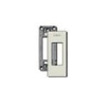 Placca 1 modulo alluminio anodizzato oro supporto pannelli fissaggio a scatto