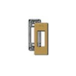 Placca 1 modulo alluminio anodizzato supporto pannelli fissaggio a scatto bronzo