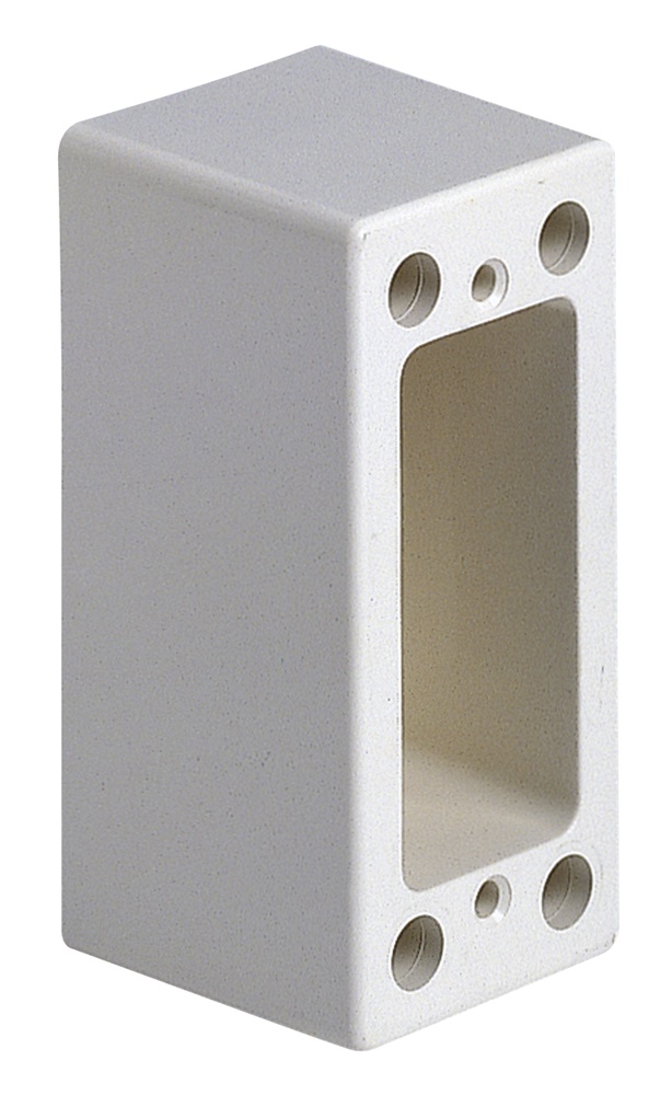Scatola parete fondo 1 modulo profondità 40 mm colore avorio per installazioni standard