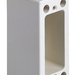 Scatola parete fondo 1 modulo profondità 40 mm colore avorio per installazioni standard