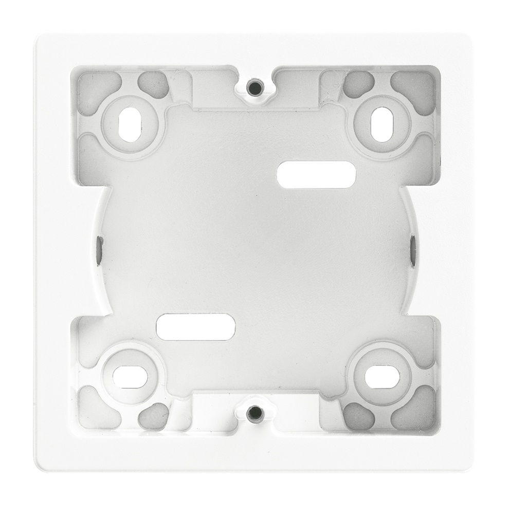Scatola parete 2 moduli profondità 30 mm bianco per installazione moduli Plana Eikon