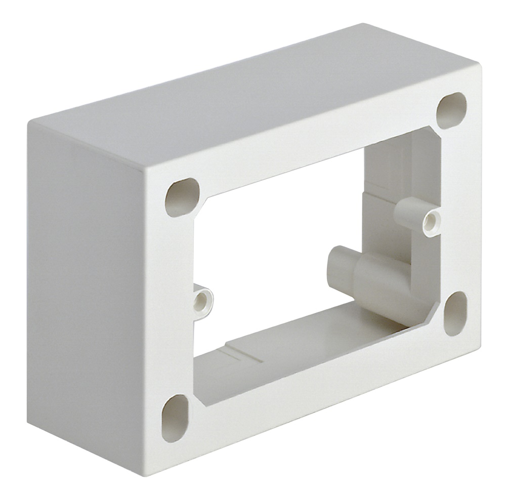Scatola parete 3 moduli profondità 43,5 mm avorio per installazione apparecchi Eikon Idea Plana